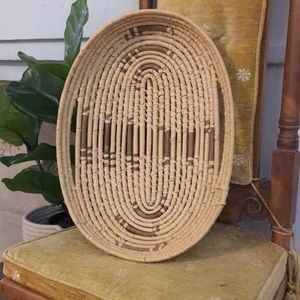 Vintage 18”x12” Oval Basket